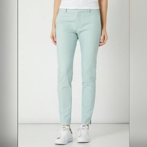 Mos Mosh slit ankle pale green Pistachio chino